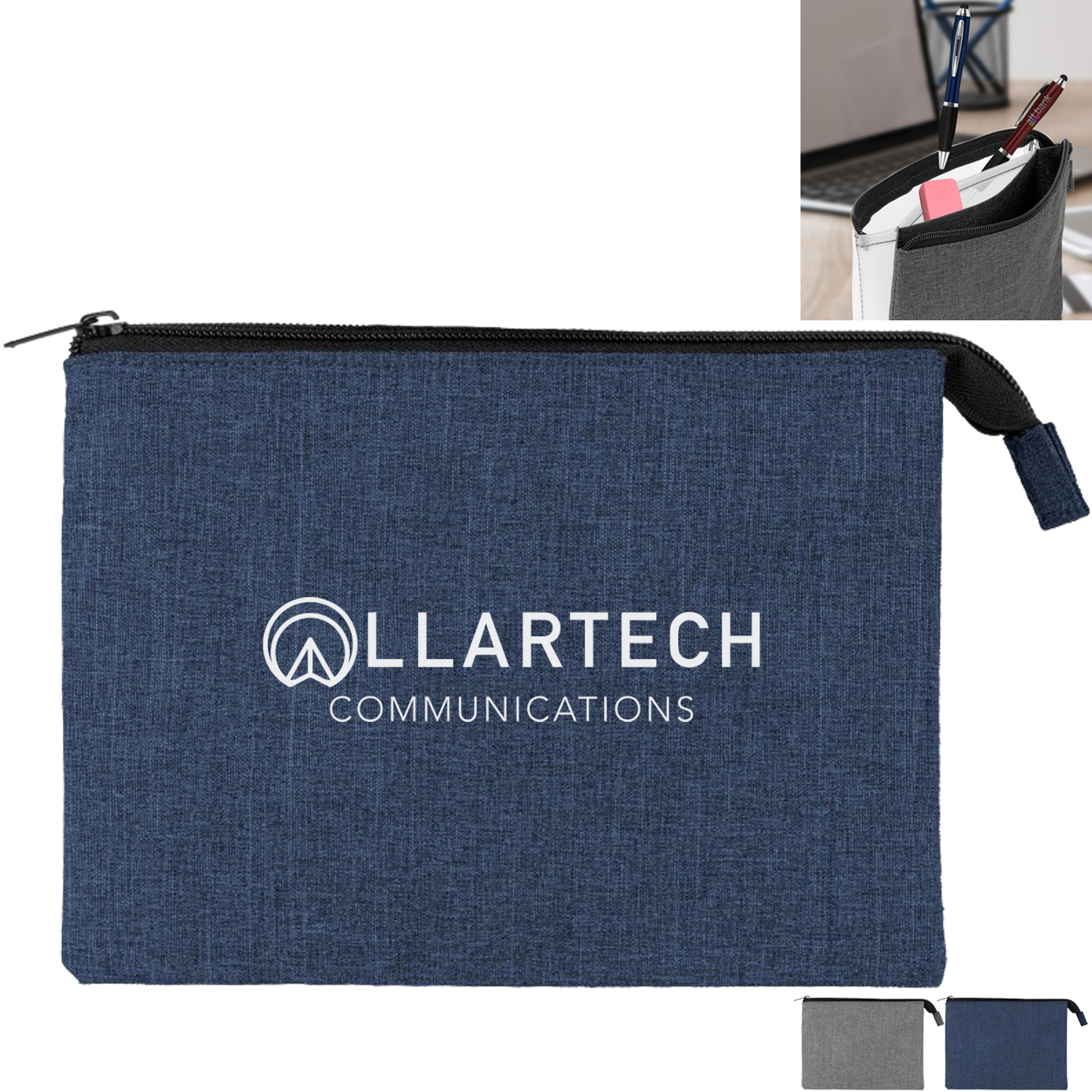 Product Photo 1 Heathered Reversible 3-Pocket EVA Pouch