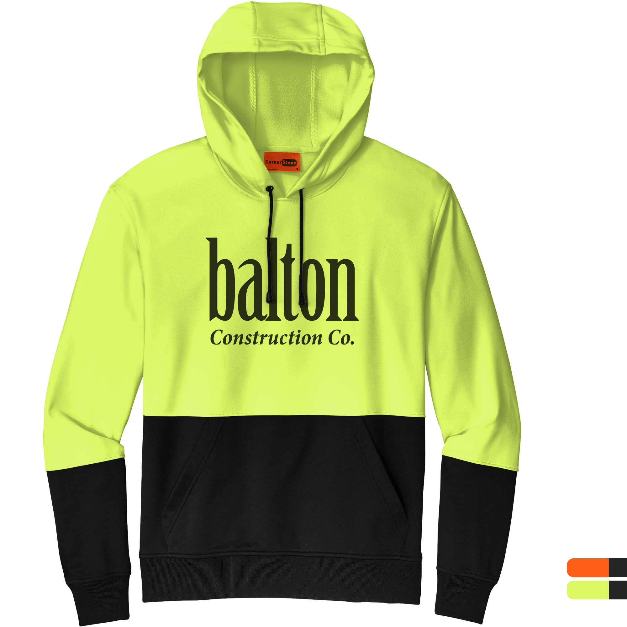 Product Photo 1 CornerStone® Enhanced Visibility Polyester Fleece Men's Pullover Hoodie