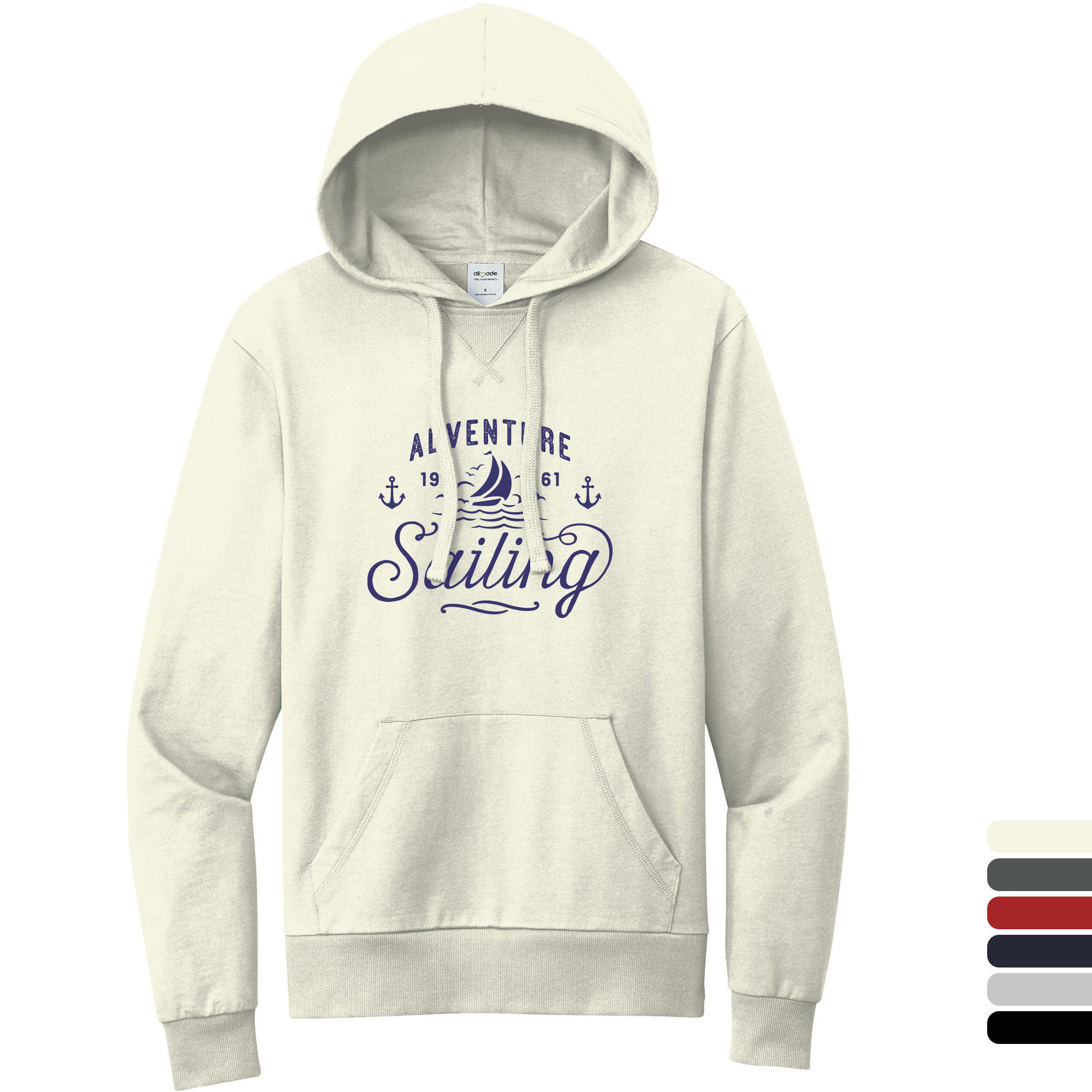 Product Photo 1 Allmade® Organic Cotton French Terry Pullover Unisex Hoodie
