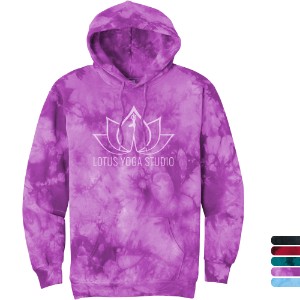 Port & Company® Cotton/Poly Crystal Tie-Dye Pullover Unisex Hoodie - WJ6504