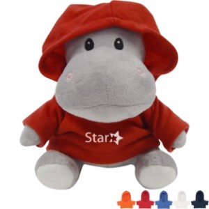 Herbie Plush Hippo w/ Hoodie, 6" - HT9447