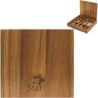 Photo 7 La Cuisine Acacia Wood Cheese Board w/ Serving Set