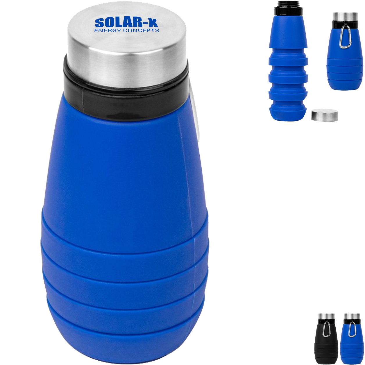 Product Photo 1 Whirlwind Collapsible Silicone Water Bottle, 20oz.
