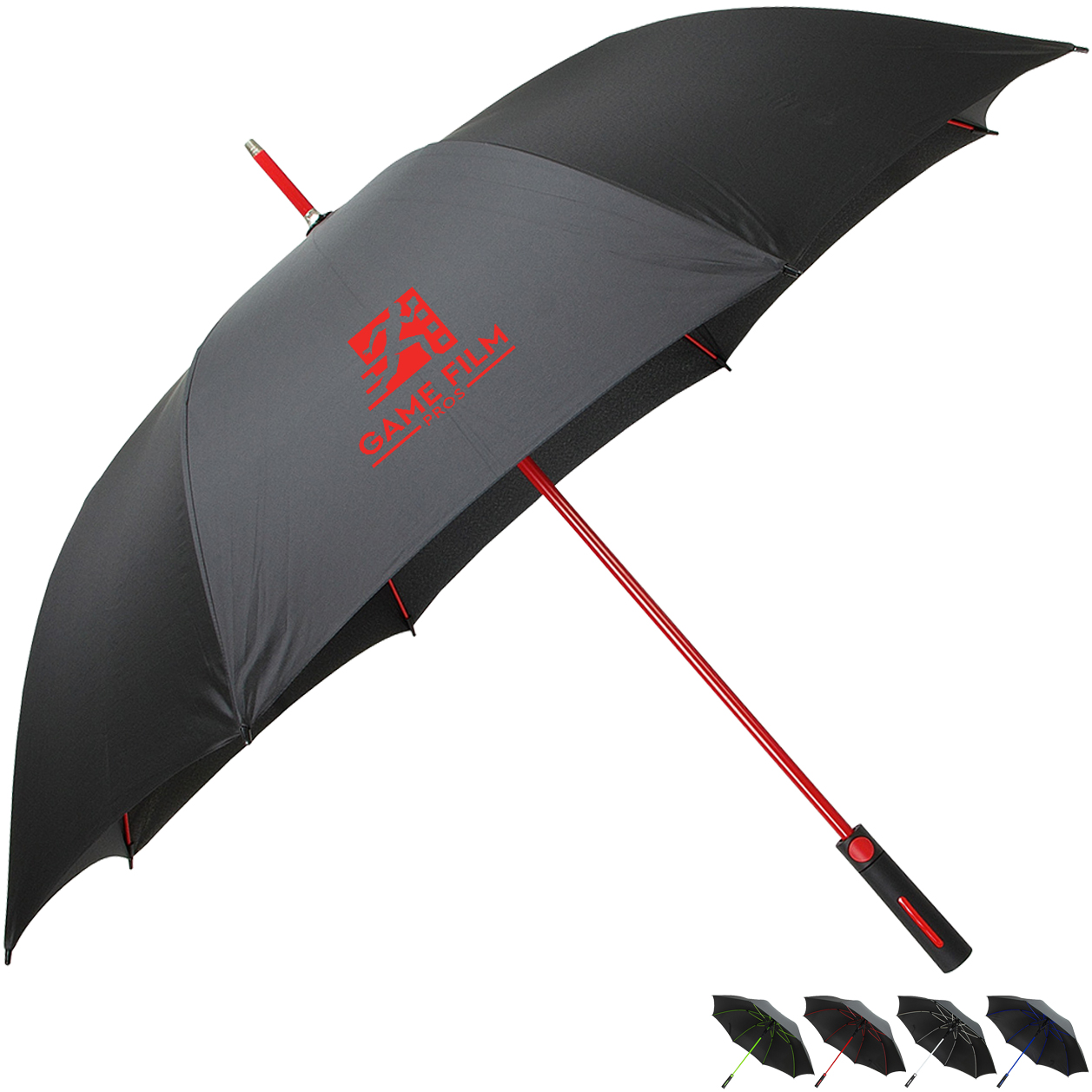 Product Photo 1 Parkside Auto Open Contrasting Color Frame Umbrella, 56" Arc
