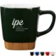 Ceramic Mug w/ Removable Bamboo Coaster, 11oz.