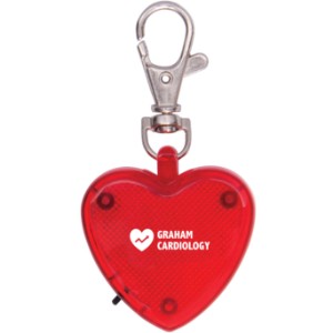 Light Up Heart Strobe Clip - IL7650