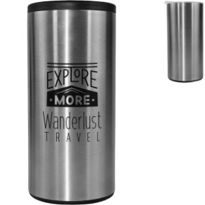 Stainless Steel Tumbler & Can Cooler, 12oz. - AK2061