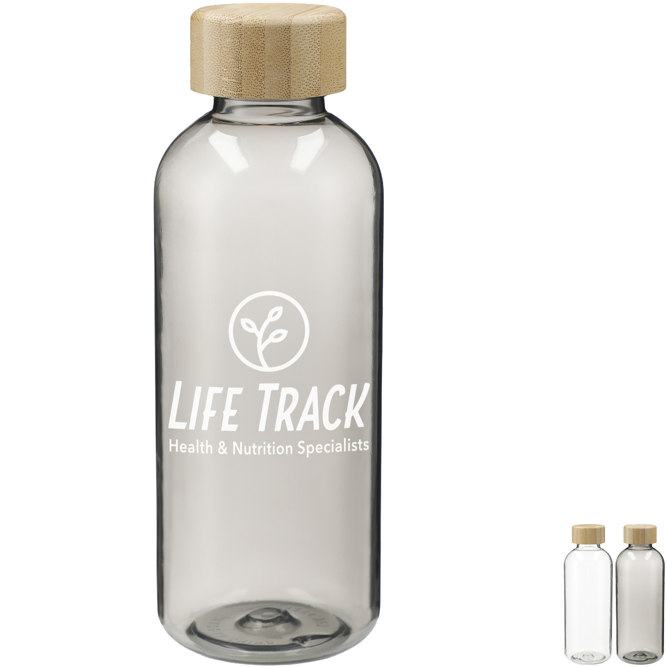 Product Photo 1 Sona RPET Reusable Bottle w/ Bamboo Lid, 22oz.