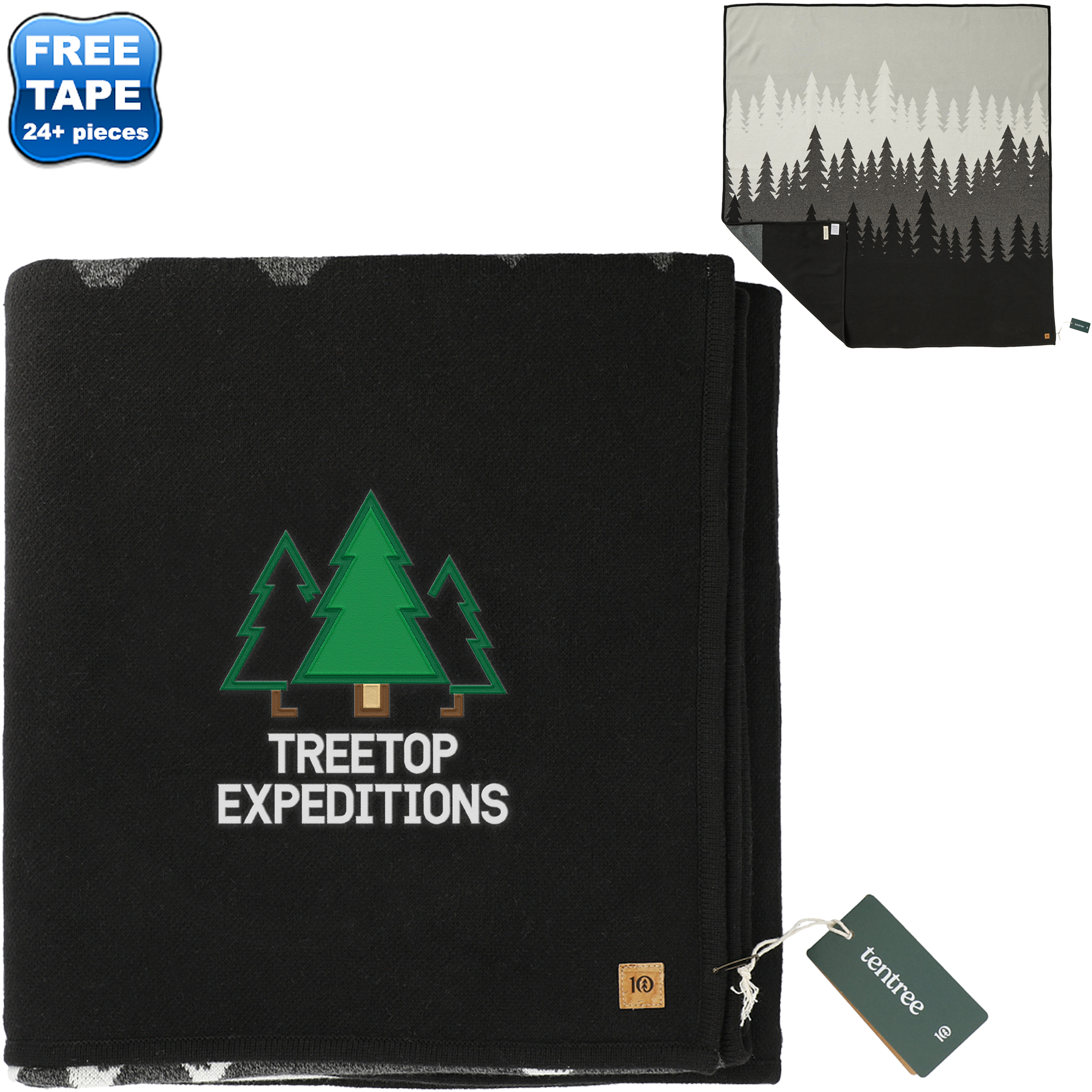 Product Photo 1 tentree® Organic Cotton Juniper Blanket, 60" x 60"
