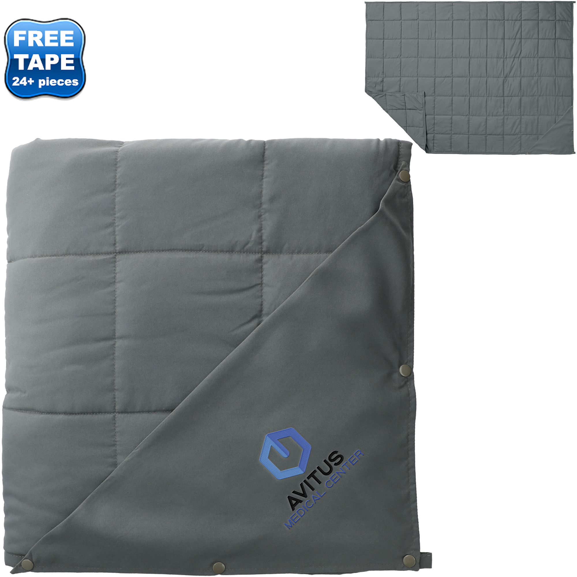 Product Photo 1 Zen 12lb. Polyester Weighted Blanket, 50" x 70"