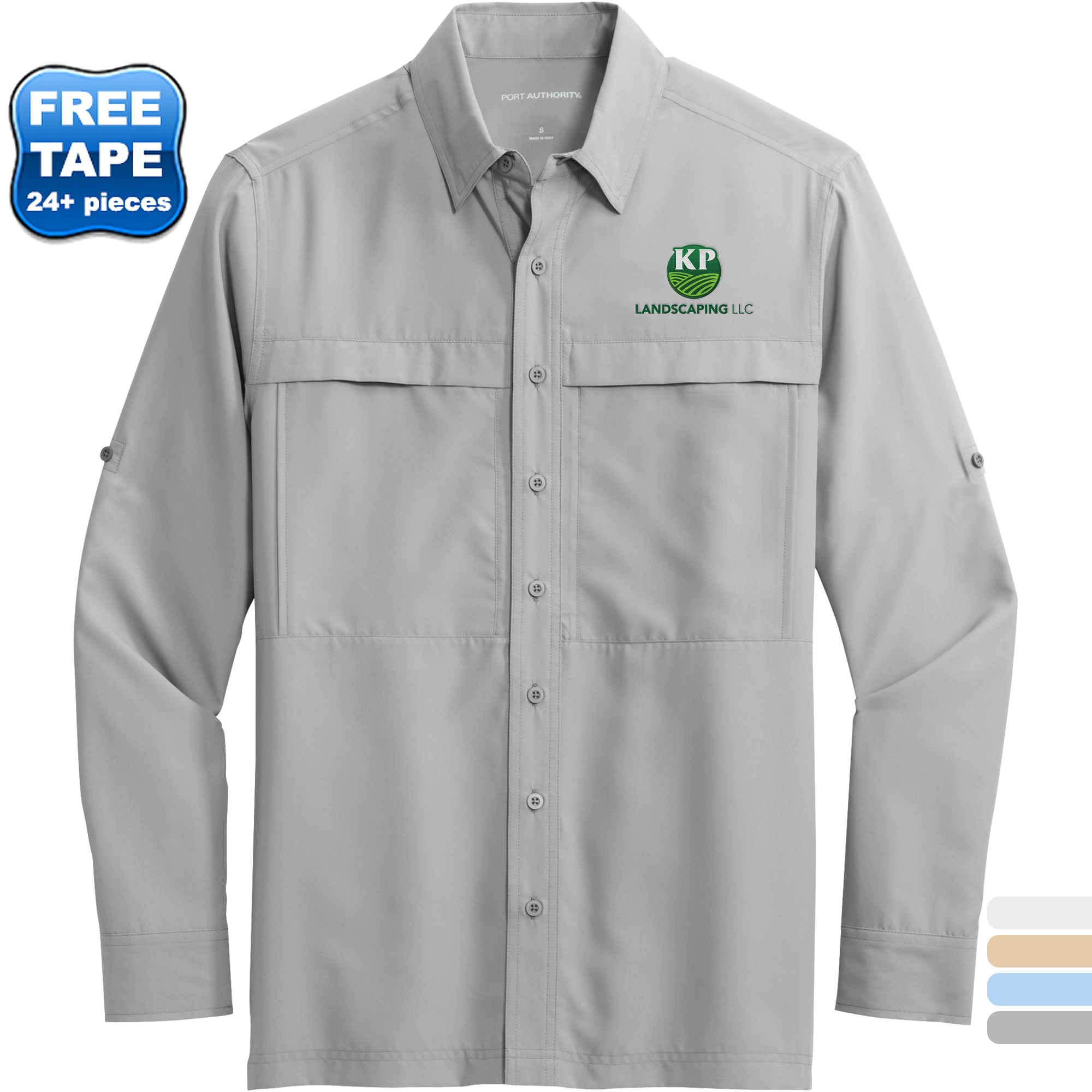 Product Photo 1 Port Authority® UV Daybreak Polyester Poplin Long Sleeve Men's Shirt