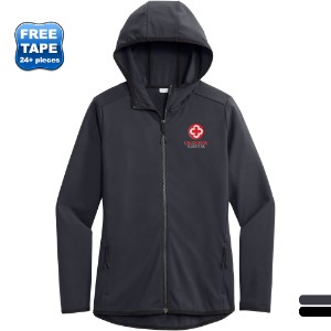 Sport-Tek® Circuit Poly Hooded Ladies' Full-Zip - WJ6539