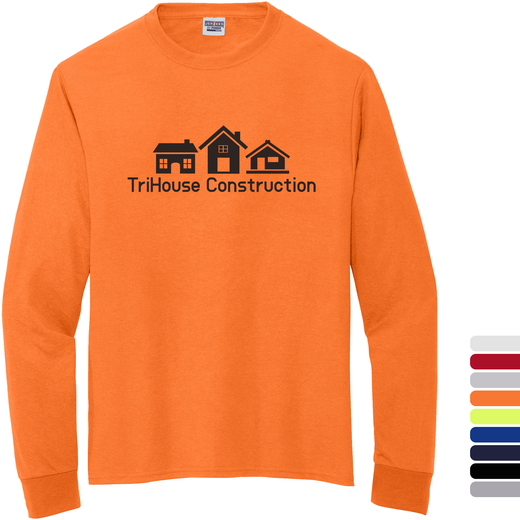 Product Photo 1 Jerzees® Dri-Power® Polyester Long Sleeve Unisex T-Shirt