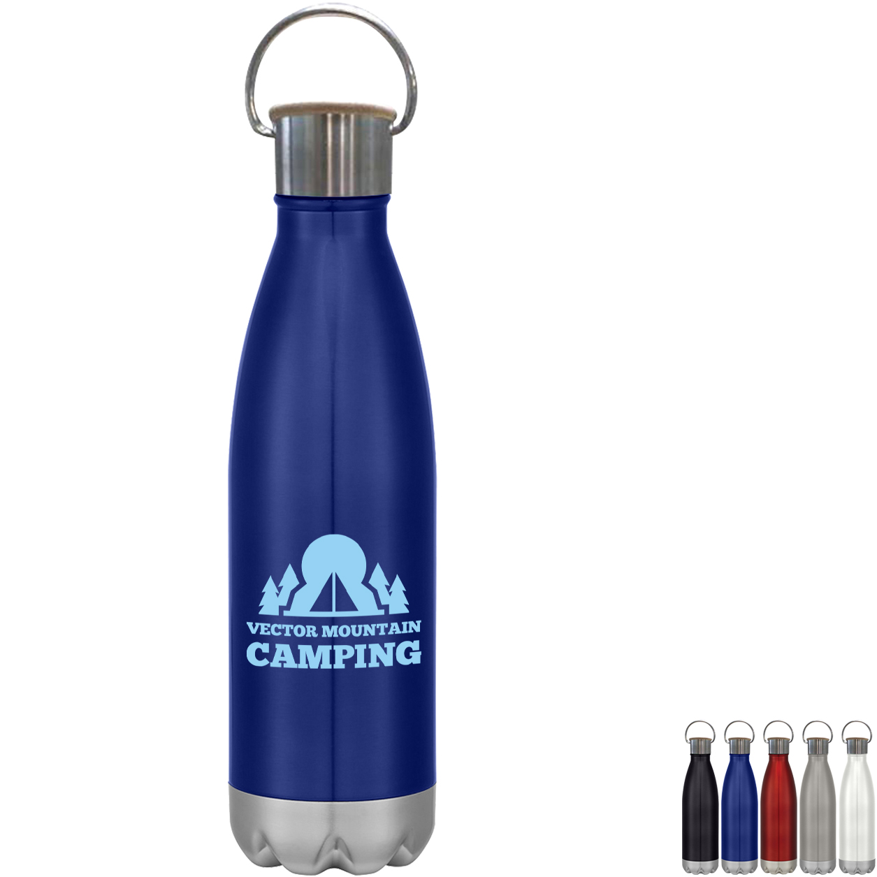 Product Photo 1 Swiggy Stainless Steel Vacuum Insulated Bottle w/ Bamboo Lid, 16oz.