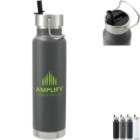 Photo 6 Thor Copper Vacuum Insulated Bottle w/ Flip Top Straw Lid, 25oz.