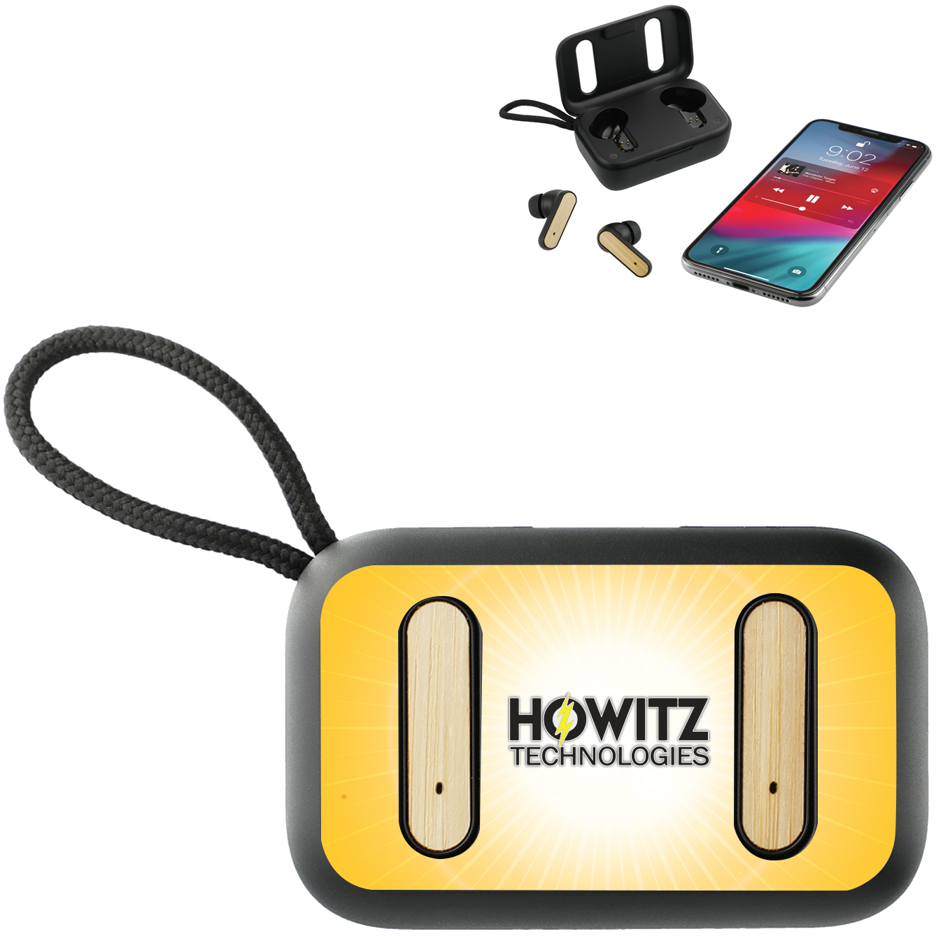 Product Photo 1 Bloom Bamboo True Wireless Auto Pair Earbuds