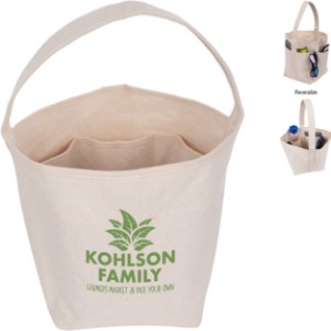 Reno Reversible Cotton Bucket Tote Bag - HT9458