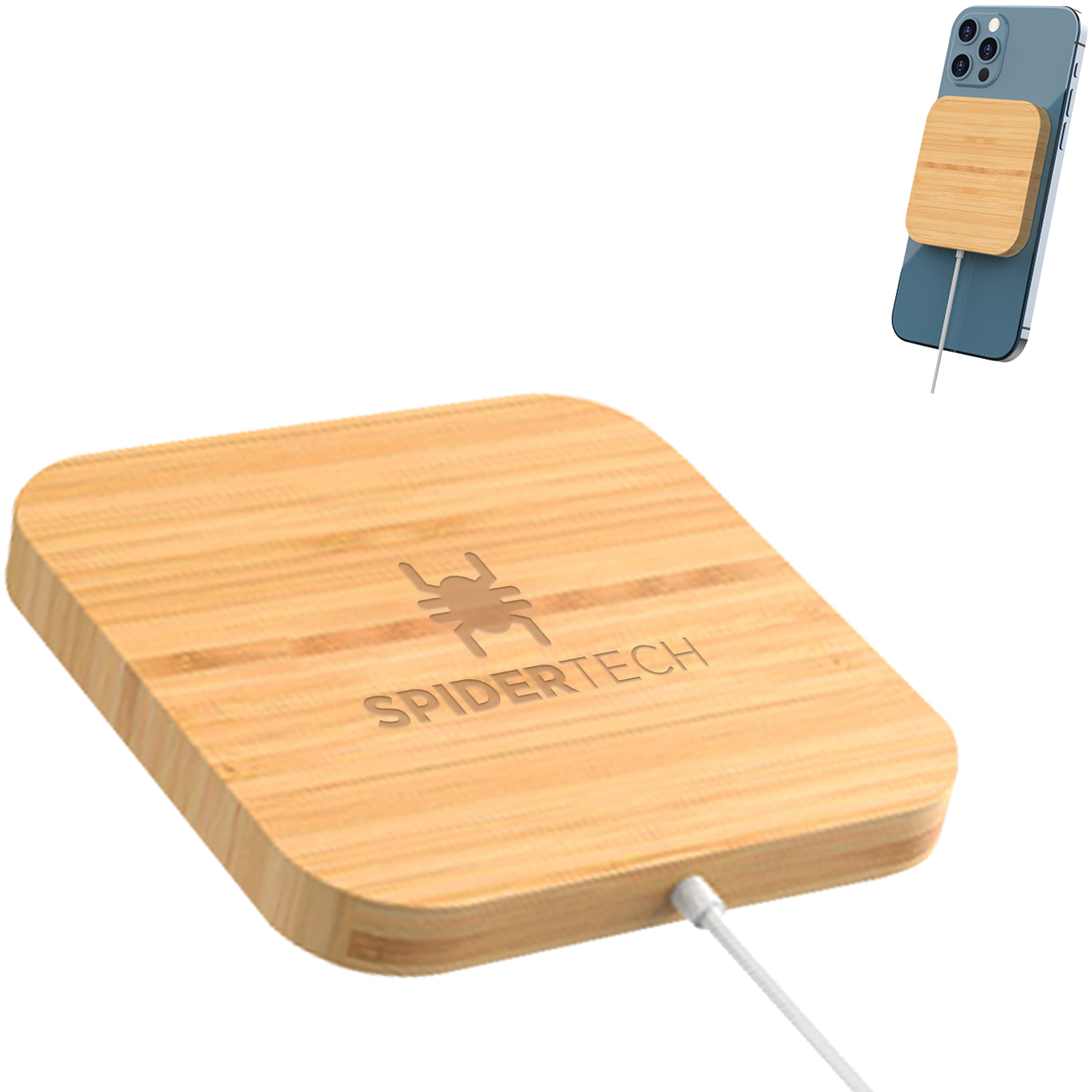 Product Photo 1 Mag Max Bamboo Magnetic Wireless Charger