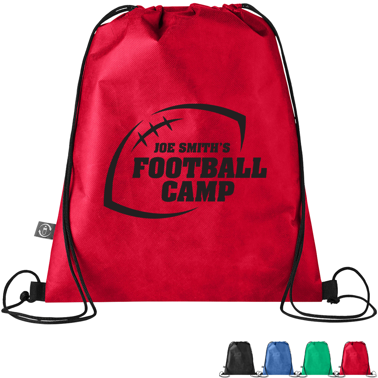 Product Photo 1 Conserve Rpet Non-Woven Drawstring Backpack - CLOSEOUT!