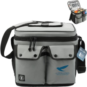 Arctic Zone® Repreve® Recycled Polyester 24 Can Double Pocket Cooler - LD2332