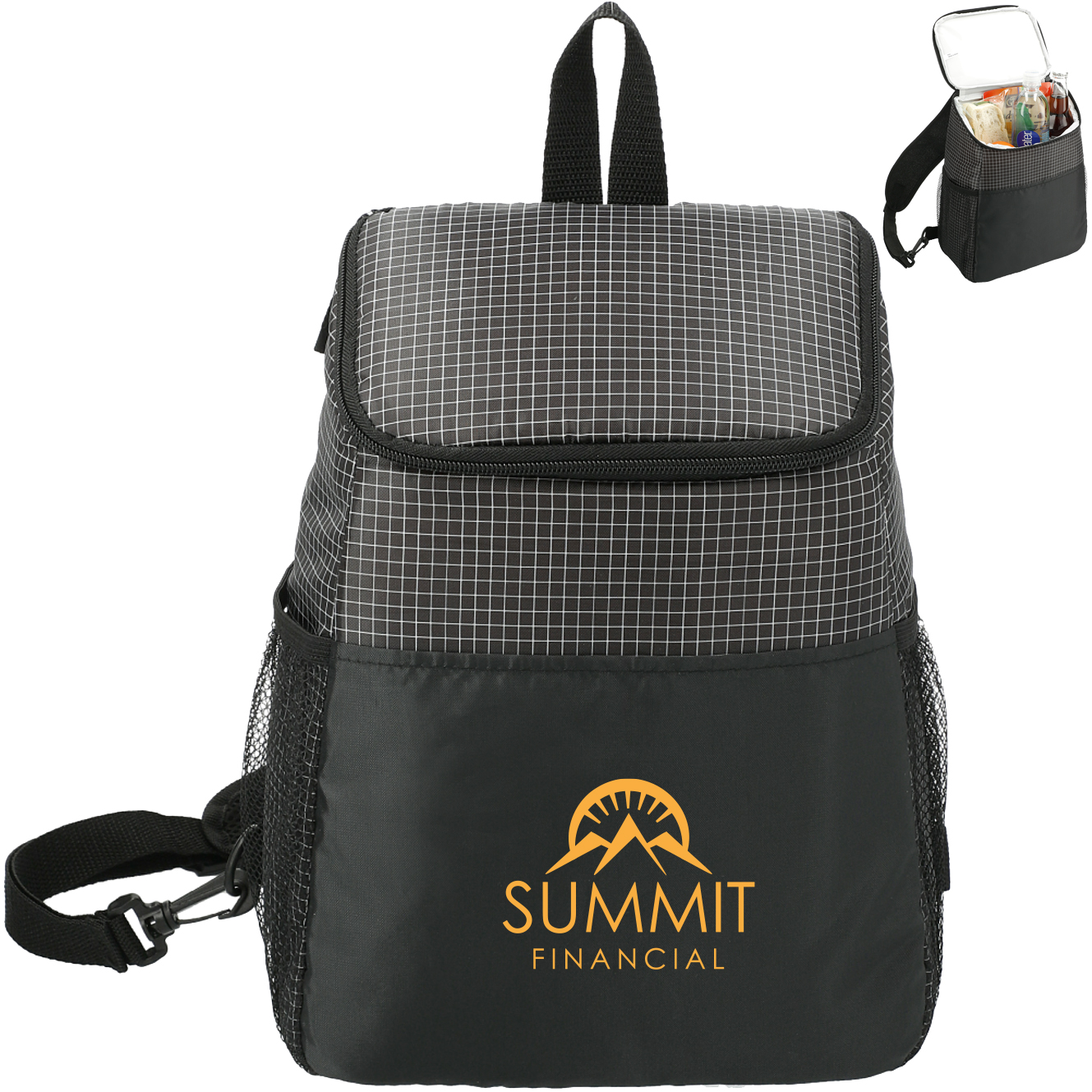 Product Photo 1 Grid Sling Polyester 12 Can Cooler