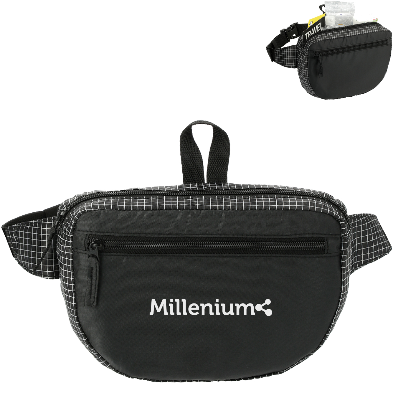 Product Photo 1 Grid Nylon Fanny Pack