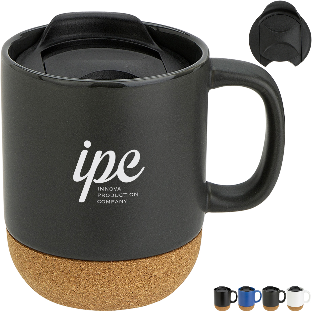 Product Photo 1 Balsamo Ceramic Mug w/ Cork Base, 12oz.