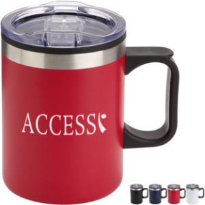 Zara Stainless Steel & Polypropylene Mug, 14oz. - AR9926
