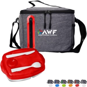 Locking Lid Oval Cooler Lunch Set - AL8272