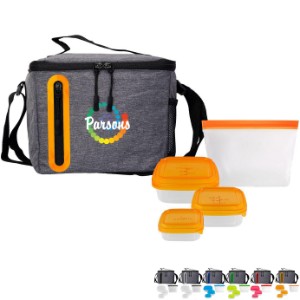 Portion Control & Food Bag Oval Cooler Lunch Set - AL8289
