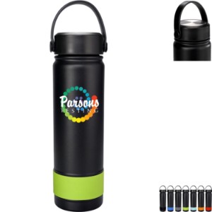 Metal Top Colorful Banded Bottle, 24 oz. - AL8300