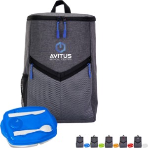 Victory Locking Lid Cooler Backpack Set - AL8321