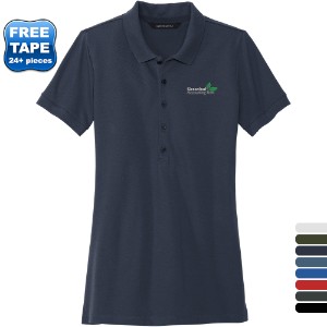 MERCER+METTLE™ Stretch Heavyweight Cotton/Poly/Spandex Pique Ladies' Polo - WJ6564