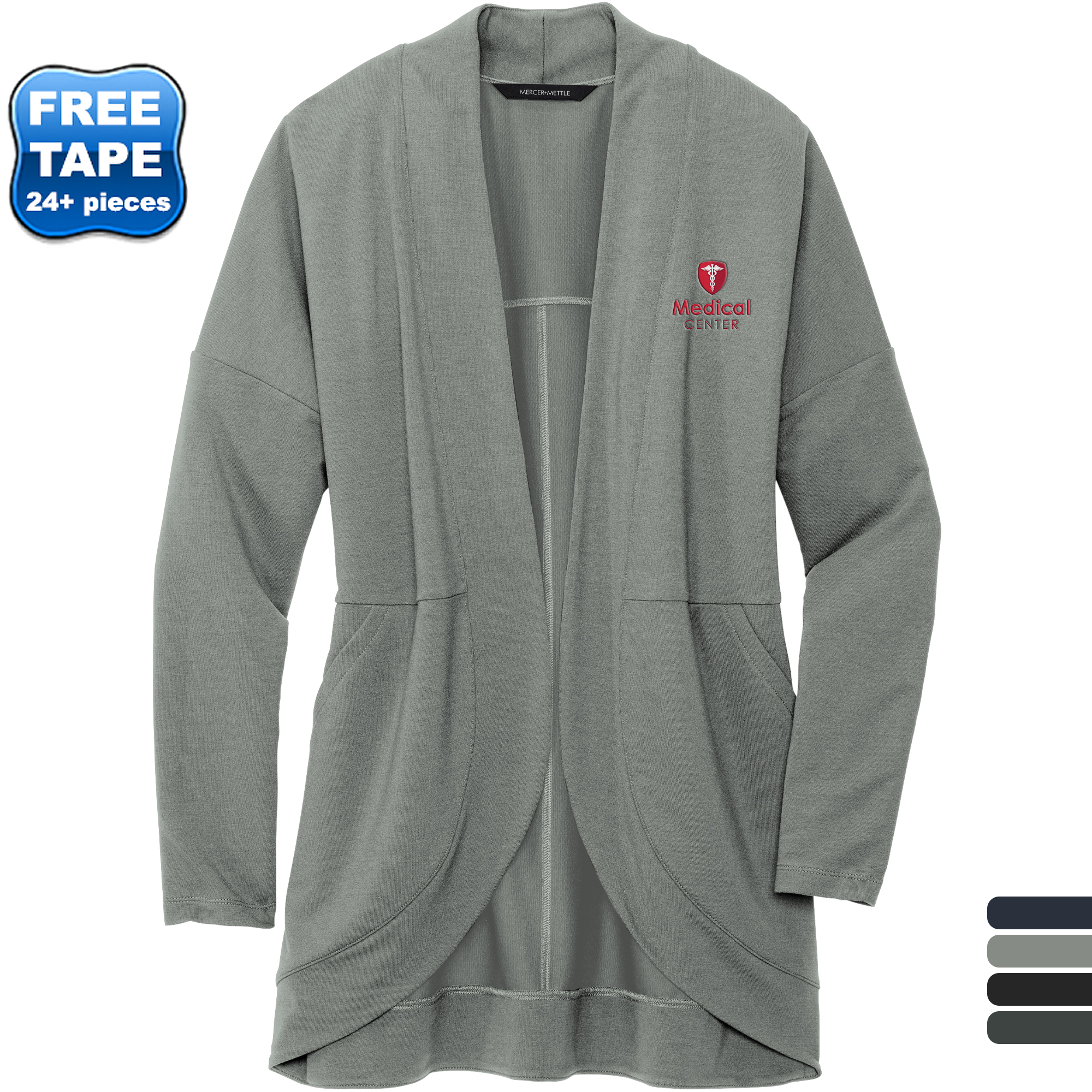 Product Photo 1 MERCER+METTLE™ Stretch French Terry Open-Front Ladies' Cardigan