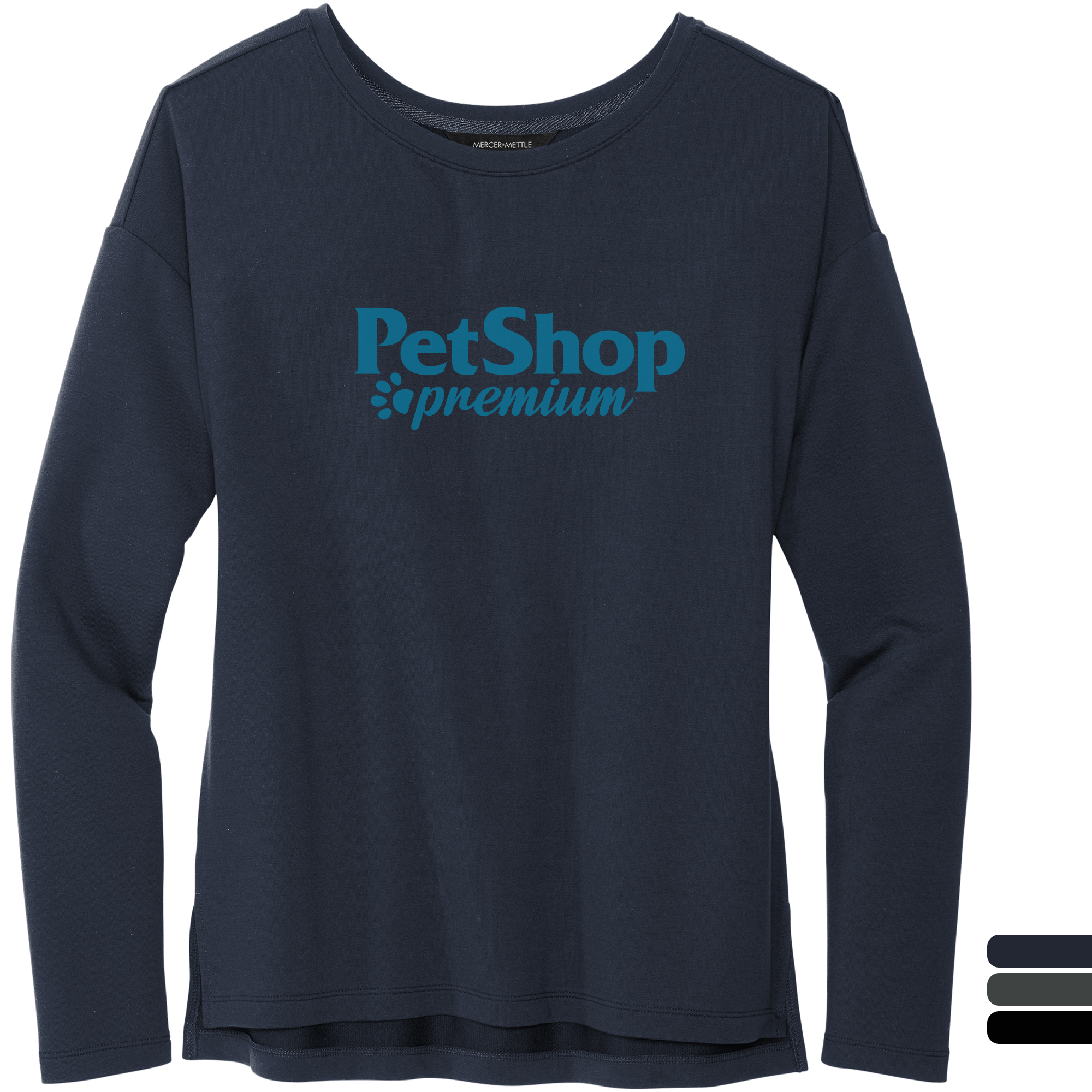 Product Photo 1 MERCER+METTLE™ Stretch French Terry Drop Shoulder Ladies' Pullover