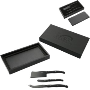 Modena Black Cheese & Serving Set - LD2351