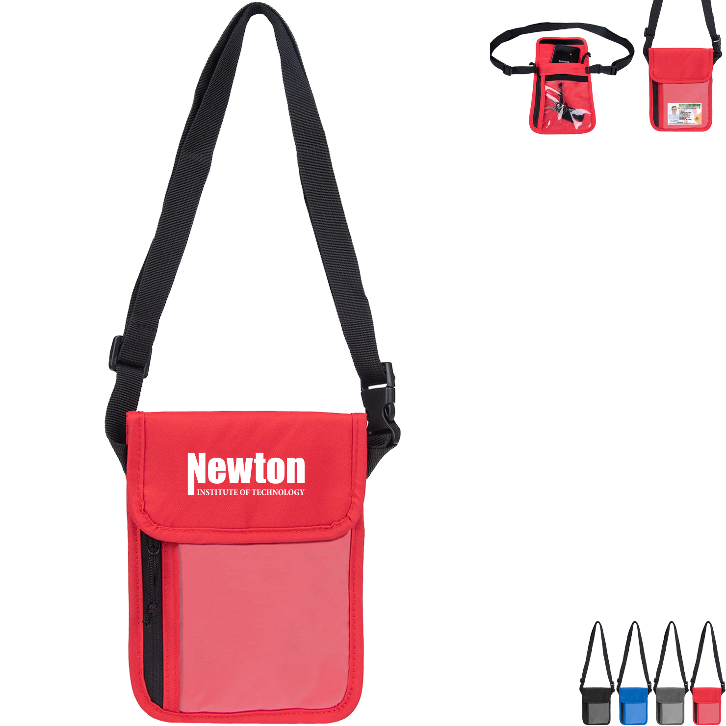 Product Photo 1 Sidekick Polyester Crossbody Sling Pouch - CLOSEOUT!