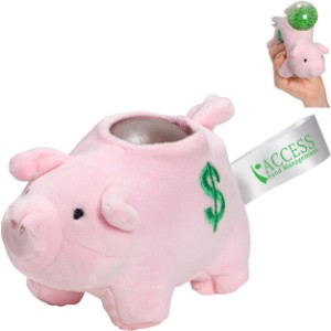 Piggy Bank Plush and Gel Stress Buster™ - AR9932