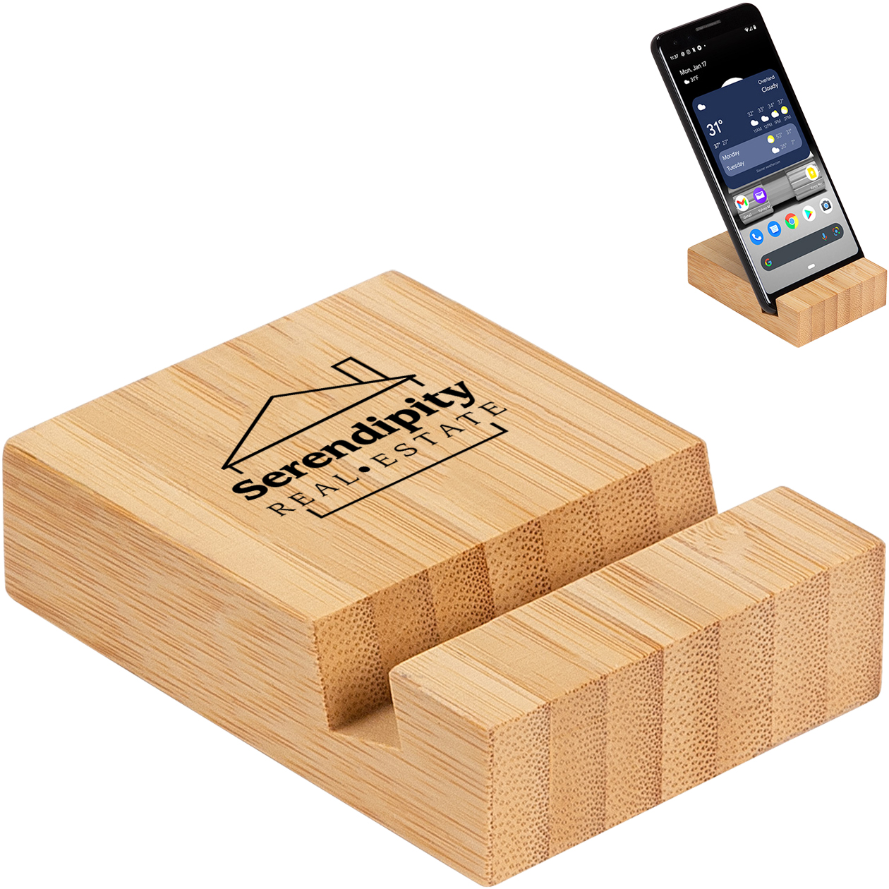 Product Photo 1 FSC® Bamboo Bloc Phone Stand