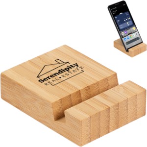 FSC® Bamboo Bloc Phone Stand - AR9936