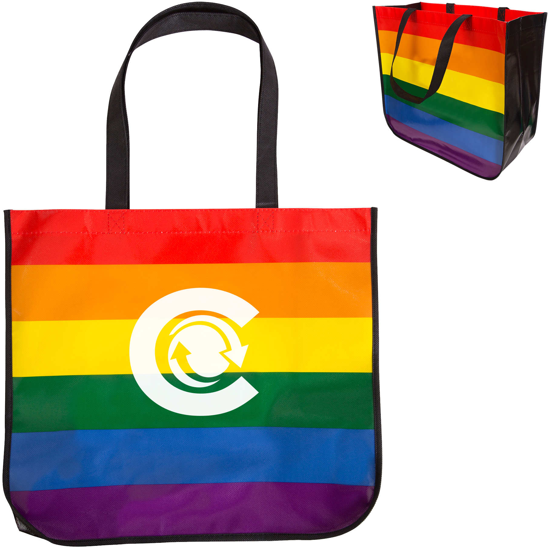 Product Photo 1 Large Rainbow Laminated Tote