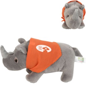 Aurora® Eco-Nation Rhino Plush, 9-1/2" - VT2235
