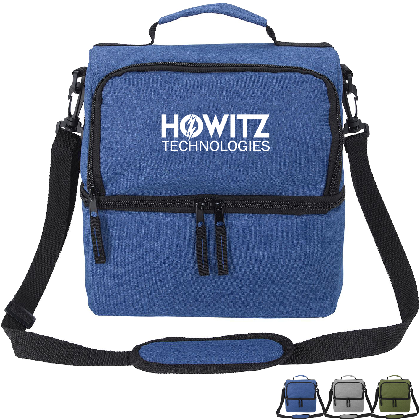 Product Photo 1 Lunch Break Dual Compartment Polyester Lunch Cooler