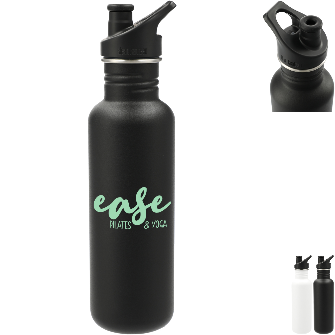Product Photo 1 Klean Kanteen® Eco Single-Wall Stainless Steel Classic Bottle w/ Sport Cap, 27oz.