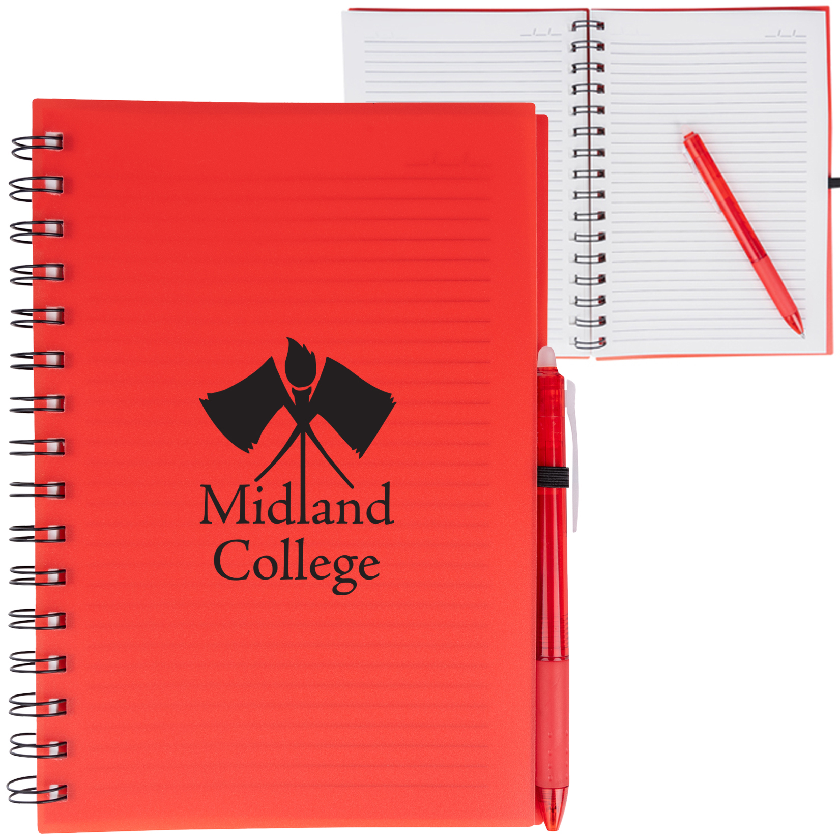Product Photo 1 Take-Two Spiral Notebook w/ Erasable Pen, 7-1/2" x 8-1/2"