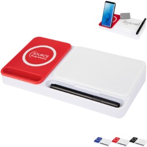Desk Organizer w/ Wireless Charger & Dry Erase Board - CLOSEOUT! - HT9554