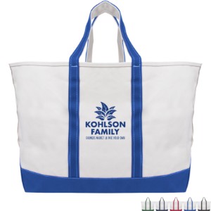 Below Deck Cotton Canvas Boat Tote Bag - HT9553