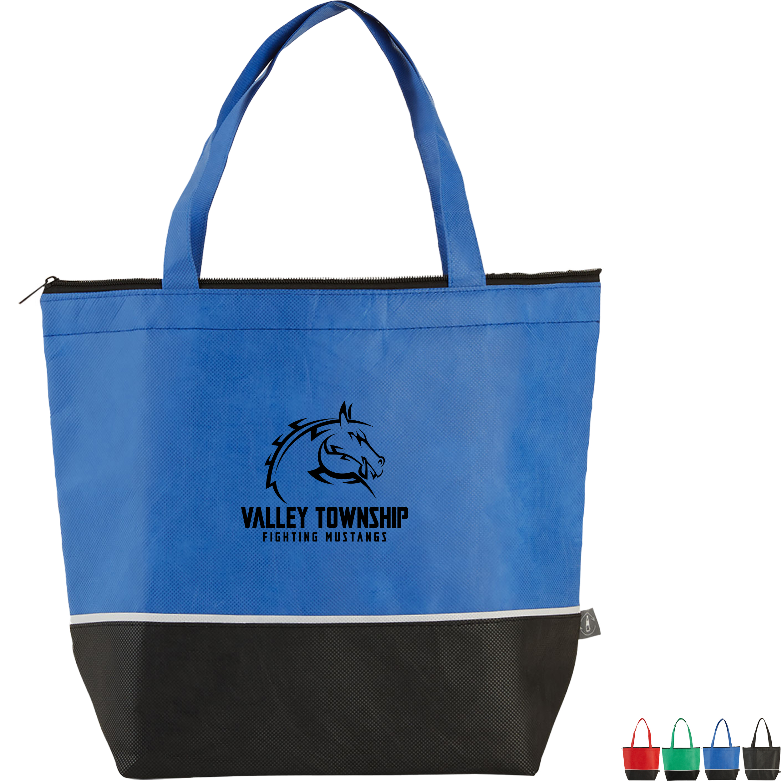 Product Photo 1 Zippered Top rPET Non-Woven Cooler Tote