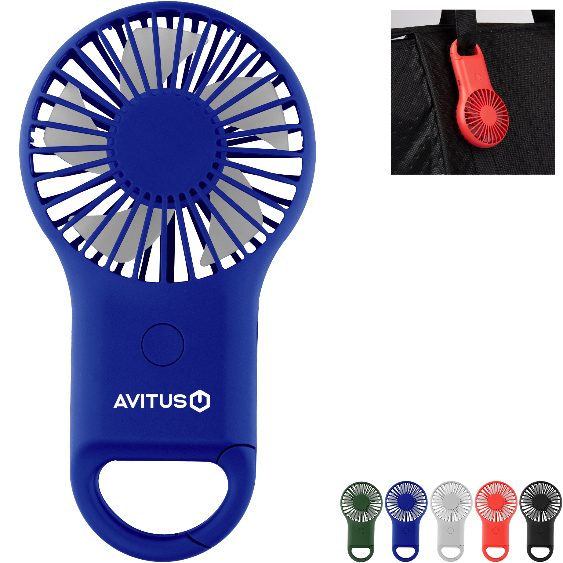 Product Photo 1 Rechargeable Handheld Fan w/ Carabiner