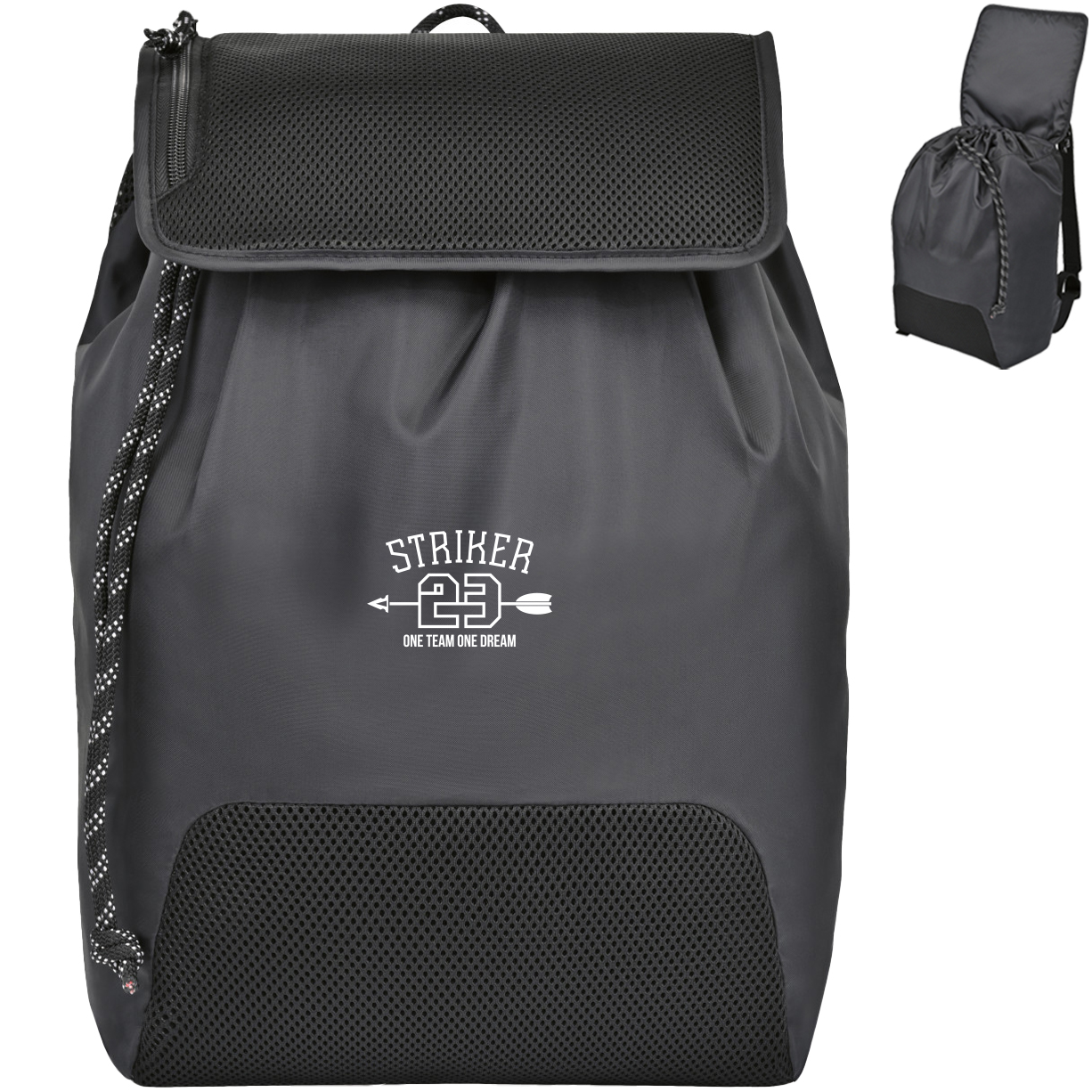 Product Photo 1 Revive Mesh Polyester Drawstring Backpack